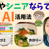 写真と声だけでここまでできる！女性・シニアのためのやさしいAI活用入門