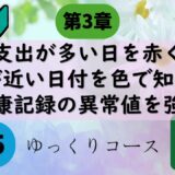 条件付き書式❶土日に色を付ける｜期限が近づくと色が変わる｜健康記録で異常値を強調